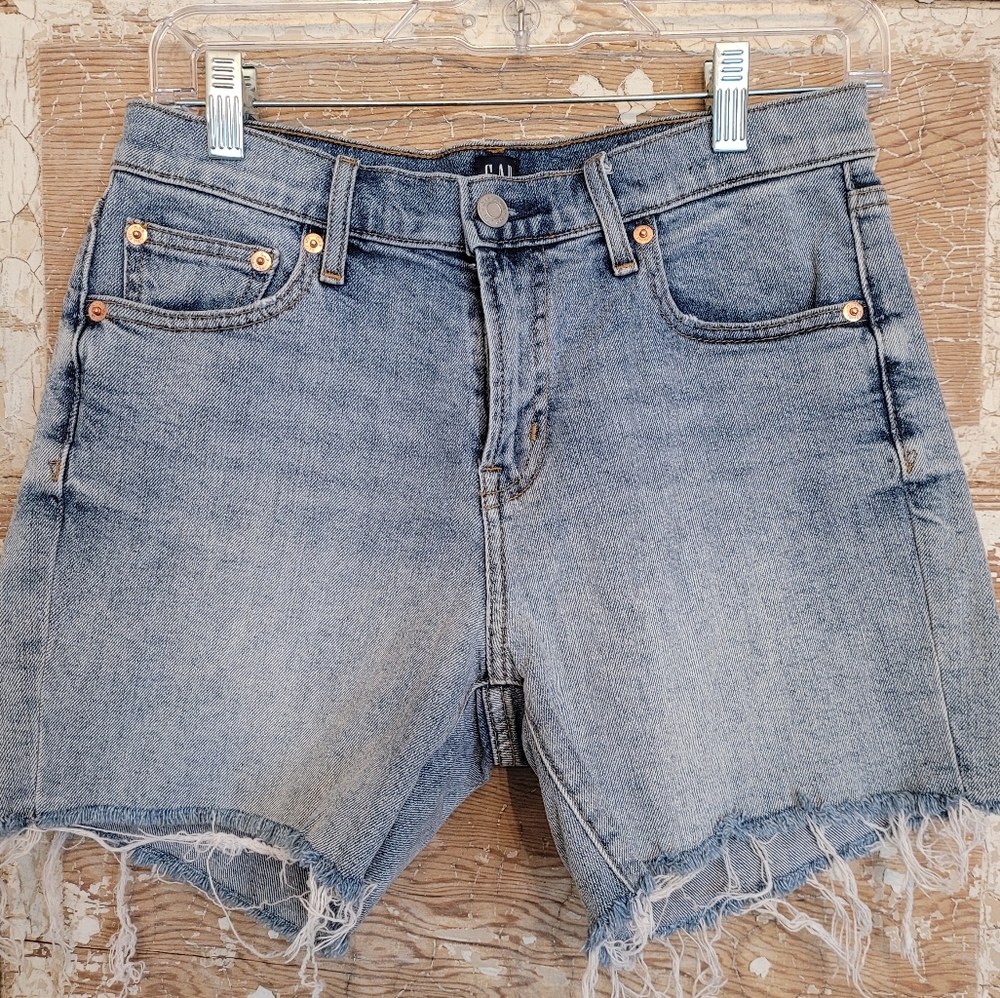 GAP frayed Jean Shorts Size 27